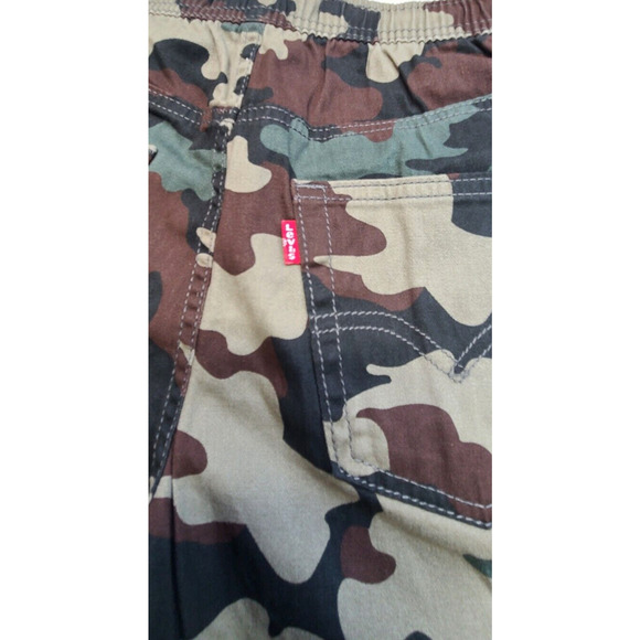 Levi's Big Boy's slim fit shorts pants medium camo drawstring stretch 4 pockets - Picture 8 of 8